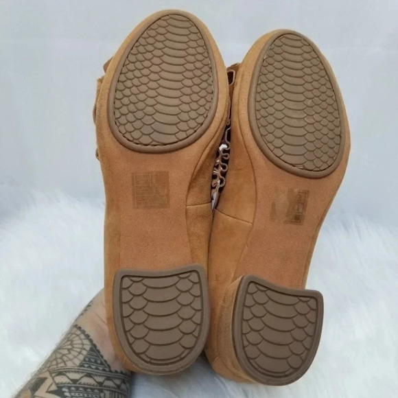 NWOT Yosi  Samra Suede Mustard Yellow Heels 9 - Picture 7 of 10